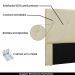 Cabeceira Decorativa Queen Size 1,60M Yves Veludo Bege G63 - Gran Belo