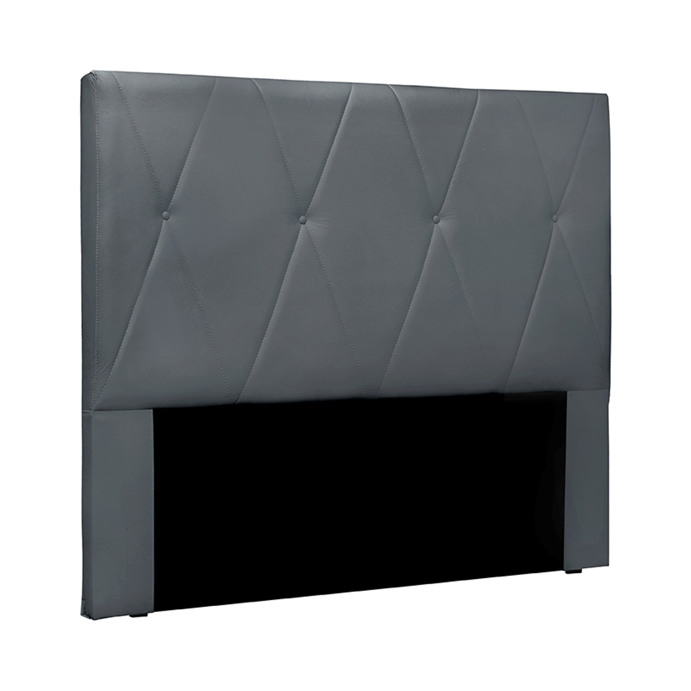 Cabeceira Decorativa Queen Size 1,60M Yves Veludo Cinza G63 - Gran Belo