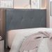 Cabeceira Decorativa Queen Size 1,60M Yves Veludo Cinza G63 - Gran Belo