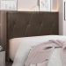 Cabeceira Decorativa Queen Size 1,60M Yves Veludo Marrom G63 - Gran Belo