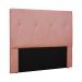 Cabeceira Decorativa Queen Size 1,60M Yves Veludo Rosa G63 - Gran Belo