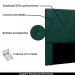 Cabeceira Decorativa Queen Size 1,60M Yves Veludo Verde Floresta G63 - Gran Belo