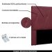 Cabeceira Decorativa Queen Size 1,60M Yves Veludo Vinho G63 - Gran Belo
