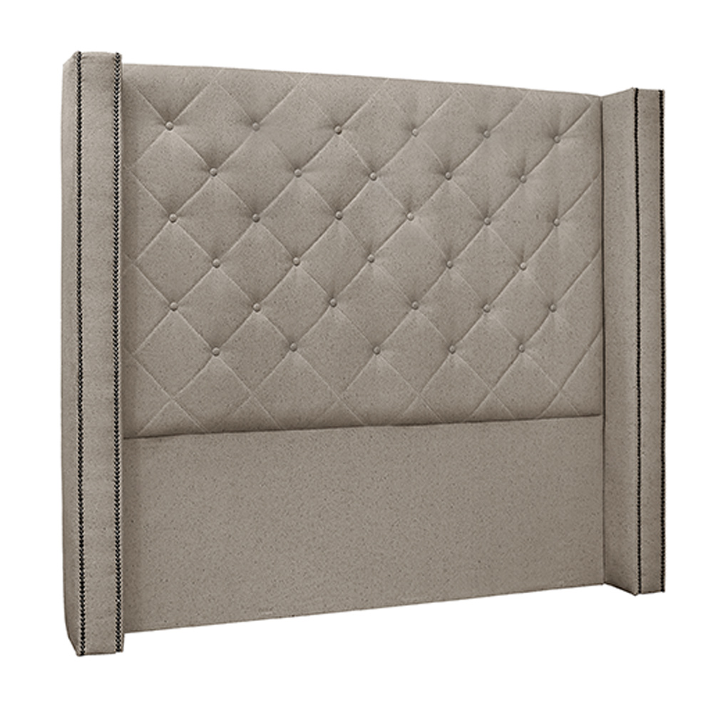 Cabeceira Decorativa Queen Size 1,84M Loewe Linho Areia G63 - Gran Belo