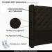 Cabeceira Decorativa Queen Size 1,84M Loewe PU Marrom G63 - Gran Belo