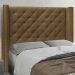 Cabeceira Decorativa Queen Size 1,84M Loewe Suede Caramelo G63 - Gran Belo