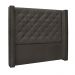 Cabeceira Decorativa Queen Size 1,84M Loewe Suede Cinza G63 - Gran Belo