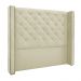 Cabeceira Decorativa Queen Size 1,84M Loewe Veludo Bege G63 - Gran Belo