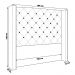 Cabeceira Decorativa Queen Size 1,84M Loewe Veludo Lilás G63 - Gran Belo
