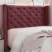 Cabeceira Decorativa Queen Size 1,84M Loewe Veludo Vinho G63 - Gran Belo