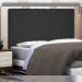 Cabeceira Decorativa Queen Size 90CM Baelon Suede Preto G63 - Gran Belo