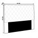 Cabeceira Decorativa Queen Size 90CM Baelon Suede Preto G63 - Gran Belo