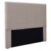 Cabeceira Decorativa Queen Size Casal 1,60M Erza Linho Areia G63 - Gran Belo