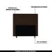 Cabeceira Decorativa Spezia Casal 140cm Veludo Marrom G32 - Gran Belo