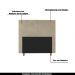 Cabeceira Decorativa Spezia King 193cm Veludo Bege G32 - Gran Belo