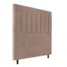 Cabeceira Decorativa Udine Casal 140cm Veludo Bege G32 - Gran Belo