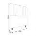 Cabeceira Decorativa Udine Casal 140cm Veludo Marrom G32 - Gran Belo