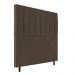 Cabeceira Decorativa Udine King 193cm Veludo Marrom G32 - Gran Belo