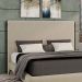 Cabeceira Design para Cama King Bezos Pés em Madeira Veludo Bege G91 - Gran Belo