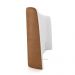 Cabeceira Design para Cama Queen Torres Pés em Madeira PU/Bouclê Caramelo/Off White G91 - Gran Belo
