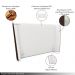 Cabeceira Design para Cama Queen Torres Pés em Madeira PU/Bouclê Marrom/Off White G91 - Gran Belo