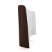 Cabeceira Design para Cama Queen Torres Pés em Madeira PU/Bouclê Marrom/Off White G91 - Gran Belo