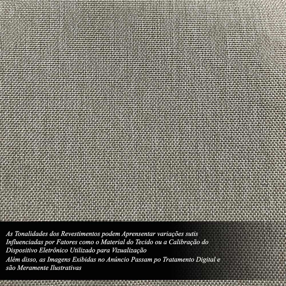 Cabeceira Design para Cama de Casal Torres Pés em Madeira Linho Bege G91 - Gran Belo