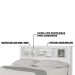 Cabeceira para Cama de Casal Cuba Branco G68 - Gran Belo
