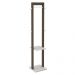 Cabideiro Grande para Quarto Sala de Estar AZ1019 MDP Nogal/Branco G69 - Gran Belo