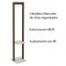 Cabideiro Grande para Quarto Sala de Estar AZ1019 MDP Nogal/Branco G69 - Gran Belo