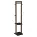 Cabideiro Grande para Quarto Sala de Estar AZ1019 MDP Nogal/Preto G69 - Gran Belo