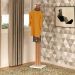 Cabideiro para Quarto Sala de Estar AZ1018 MDP Amendoa/Branco G69 - Gran Belo