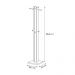 Cabideiro para Quarto Sala de Estar AZ1018 MDP Amendoa/Branco G69 - Gran Belo