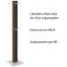 Cabideiro para Quarto Sala de Estar AZ1018 MDP Nogal/Branco G69 - Gran Belo