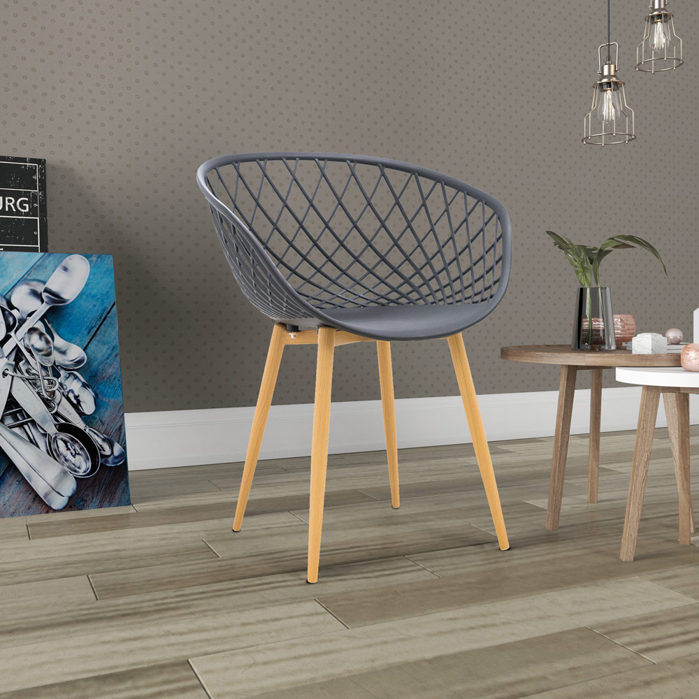 Cadeira Decorativa Para Sala de Estar Ápeiron Preto G56 - Gran Belo