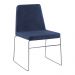 Cadeira Decorativa Sala de Jantar Anne Linho Azul Marinho G17 - Gran Belo