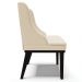 Cadeira Decorativa Sala de Jantar Base Fixa de Madeira Firenze Linho Bege/Preto G19 - Gran Belo