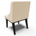 Cadeira Decorativa Sala de Jantar Base Fixa de Madeira Firenze Linho Bege/Preto G19 - Gran Belo