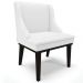 Cadeira Decorativa Sala de Jantar Base Fixa de Madeira Firenze PU Branco Fosco/Preto G19 - Gran Belo