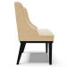 Cadeira Decorativa Sala de Jantar Base Fixa de Madeira Firenze Suede Bege/Preto G19 - Gran Belo