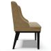 Cadeira Decorativa Sala de Jantar Base Fixa de Madeira Firenze Suede Nude/Preto G19 - Gran Belo