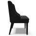 Cadeira Decorativa Sala de Jantar Base Fixa de Madeira Firenze Suede Preto G19 - Gran Belo
