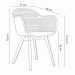 Cadeira Decorativa Sala e Cozinha Aquilae com Braço (PP) Preto G56 - Gran Belo