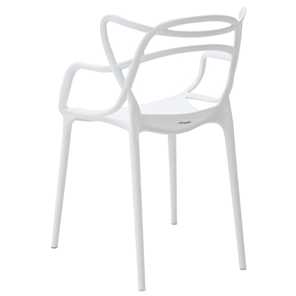Cadeira Decorativa Sala e Cozinha Feliti (PP) Branca G56 - Gran Belo