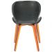Cadeira Decorativa de Escritório Recepção GranClass PU Sintético Preto G56 - Gran Belo