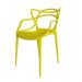 Cadeira Externa de Plástico Reciclável Decorativa Amsterdam Amarelo L15 - Gran Belo