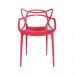 Cadeira Externa de Plástico Reciclável Decorativa Amsterdam Vermelho L15 - Gran Belo