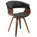 Cadeira Giratória Decorativa para Escritório Home Office Ohana PU Sintético Preto G56 - Gran Belo