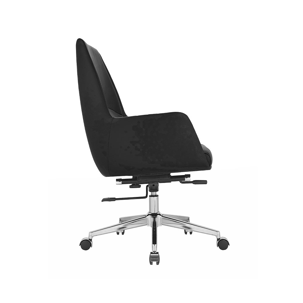 Cadeira de Escritório Office Diretor United Base Estrela com Rodízios PU Preto G56 - Gran Belo