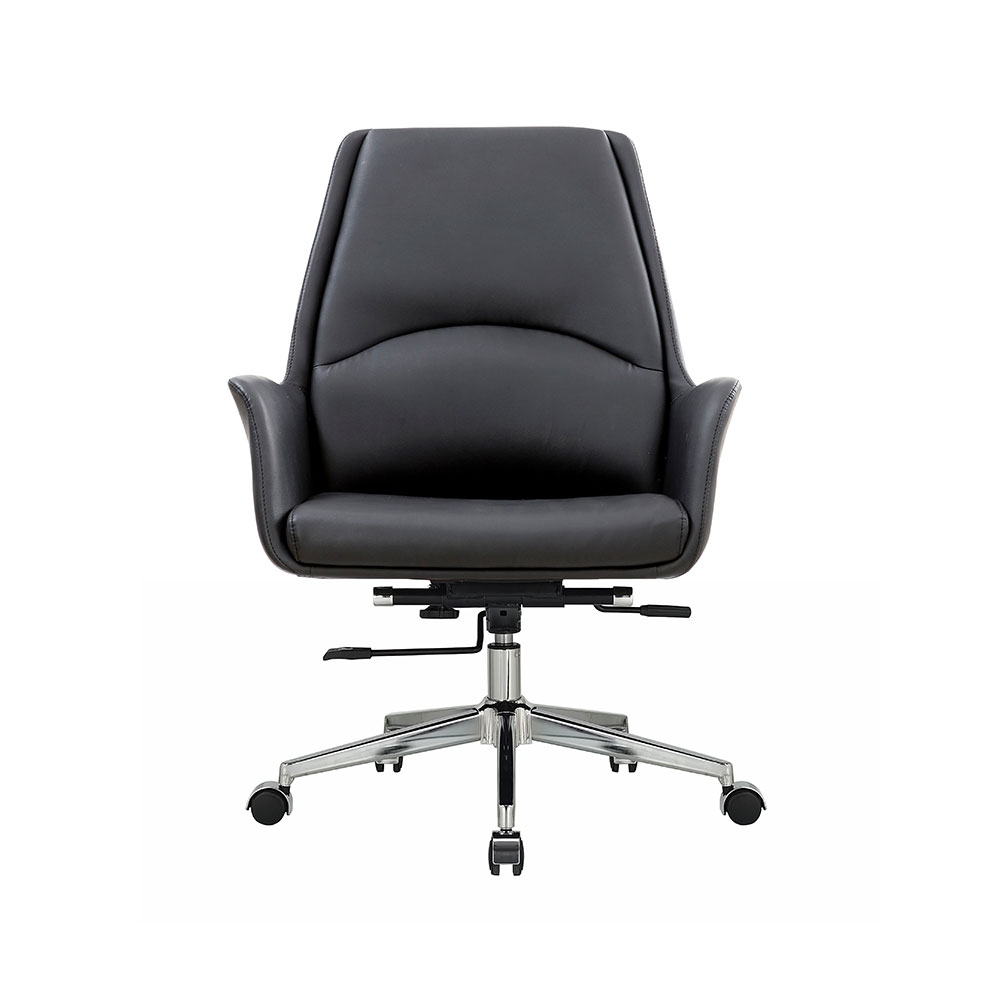 Cadeira de Escritório Office Diretor United com Rodízios Giratória Base Estrela PU Preto G56 - Gran Belo